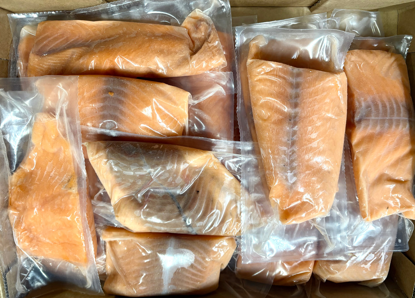 Salmon(Atlantic), 6oz, 170g,Portions, Skinless, Boneless, Norway, Frozen, IVP,NW 10lb