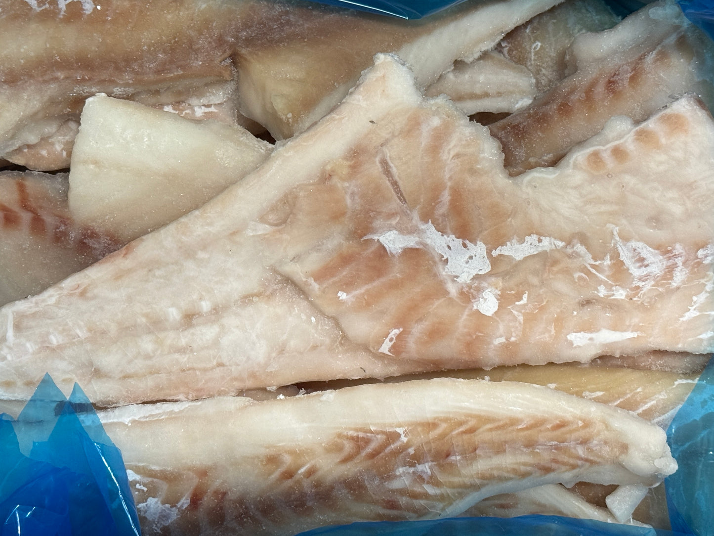 Haddock, 10oz/up, Fillet, 100%, Skinless, Boneless, Frozen, IQF, PBO, Light treated, China, 5-8% glazing, NW, 10 lb