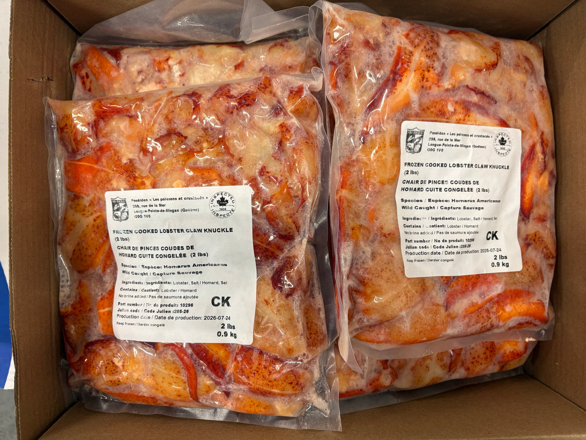 Lobster Meat, CK, Cooked, Frozen, Canada, NW, 12 lb, 6 x 2 lb