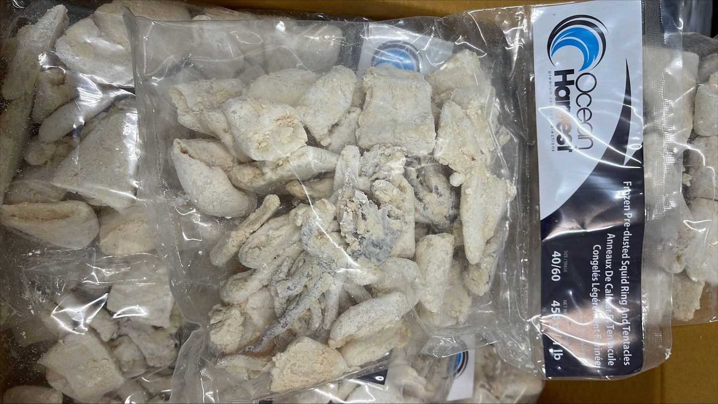 Squid, (Loligo For.), 40-60, Pre/D R&T, GF, Frozen, NW, 20 lb, 20 x 1 lb
