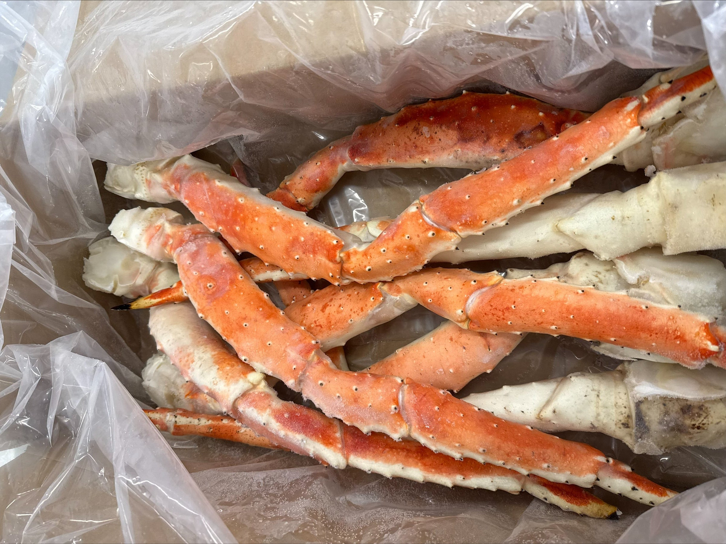 Crab (King), Red, Cooked, 6-9, Legs & Killer Claws with Arms, Frozen, IQF, NW,10lb