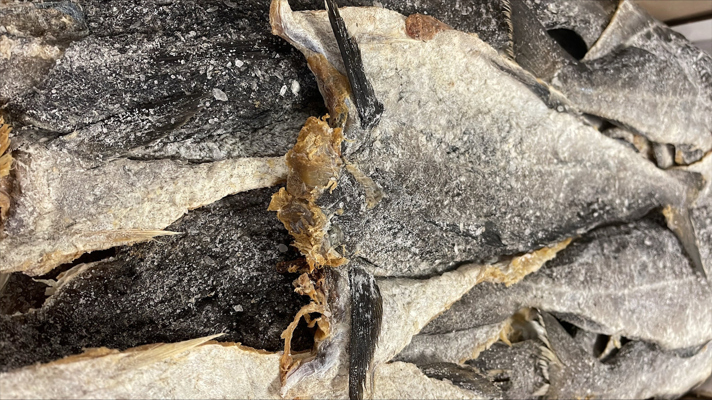 Saithe (Dried Salted), 10-12pcs/case, Bone In, Chilled, Norway, NW 50 lb