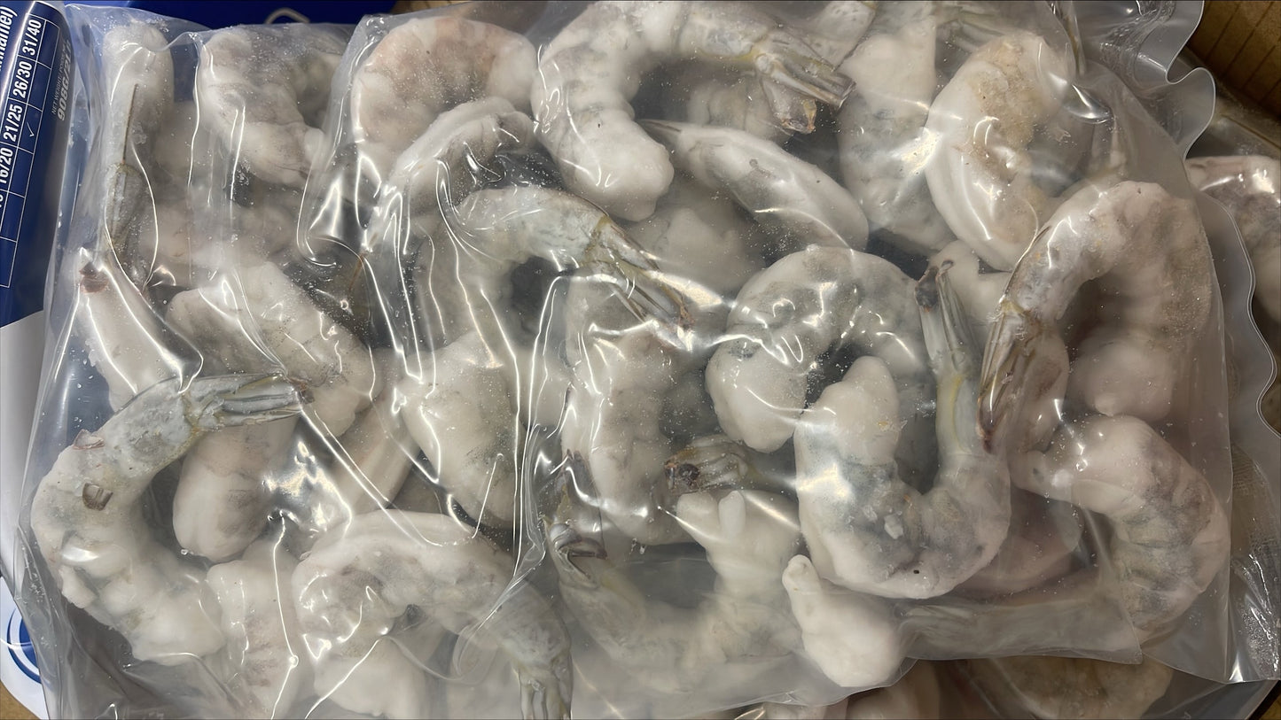 Shrimp (White), 21-25, PDTO, Frozen, IQF, Vietnam, NW, 10 lb , 5 x 2 lb