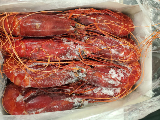 Shrimp (Scarlett), (6-8pc/kg), Whole, Frozen, Brazil, CW