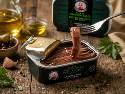 Anchovy, in Olive Oil, Canned, Fillets, Morocco, NW, 4.08 kg , 12 x 340 g