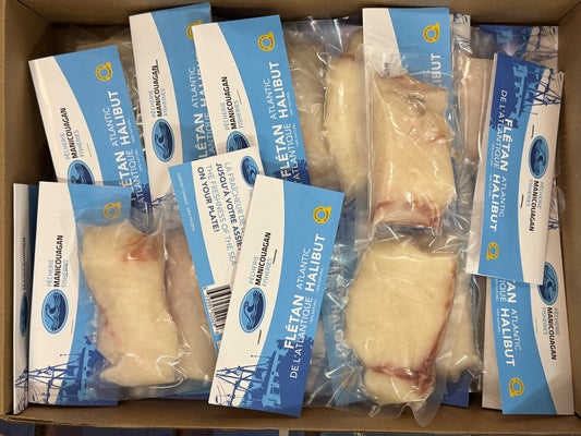 Halibut (Atlantic),  7oz, Portions, Frozen, Canada NW, 10 lb