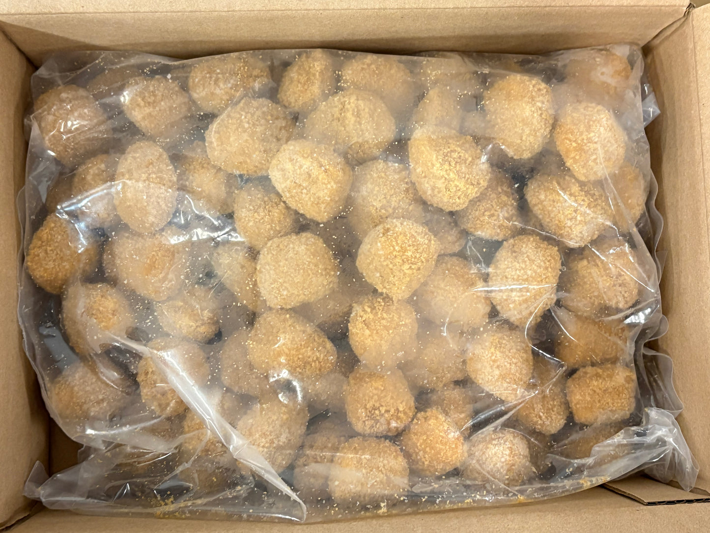 Scallops, Gourmet, 10-20, Un-Cooked, Canada, Breaded, Frozen, NW, 5 lb