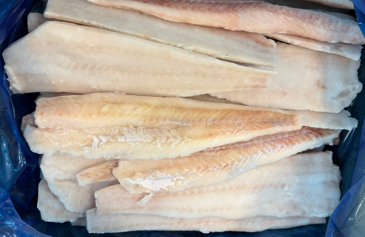 Pollock, 4-6 oz, Fillets, Skinless, Boneless, Frozen, IQF, China, Ocean Harvest, NW, 10 lb