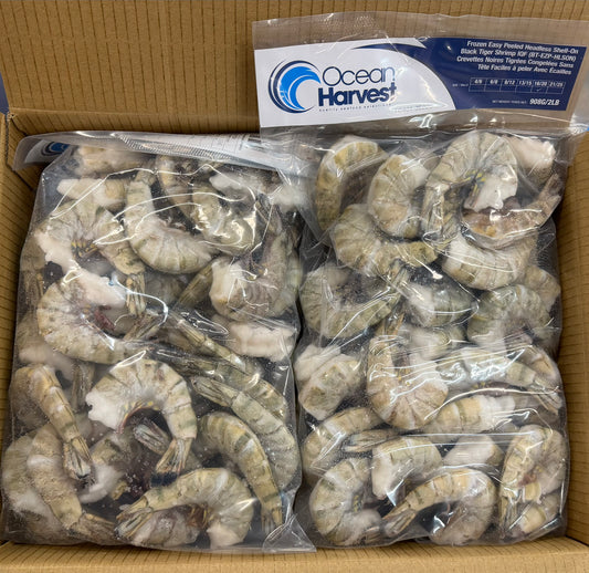 Shrimp (Black Tiger), 16-20, EZP, Frozen, IQF, Vietnam, NW, 10lb ,5 x 2lb