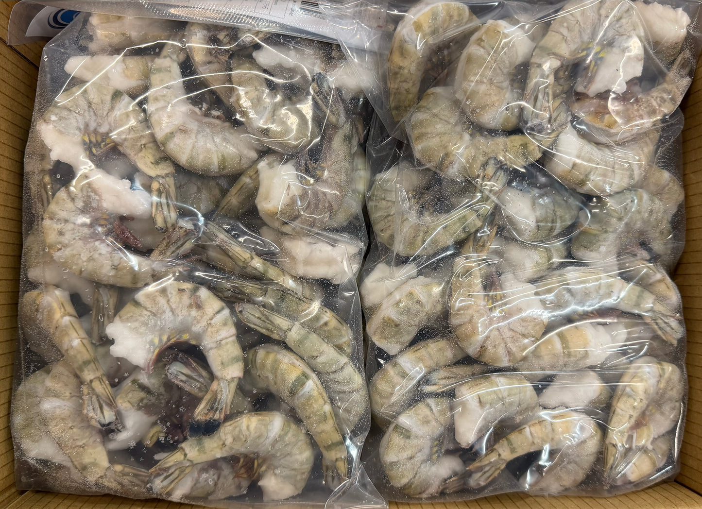 Shrimp (Black Tiger), 16-20, EZP, Frozen, IQF, Vietnam, NW, 10lb ,5 x 2lb