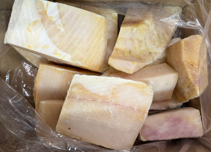 Halibut (Atlantic), Portions, 1-6 oz, Random Size, Skinless, Boneless, Frozen, IQF, SPAIN, NW, 1x10lb