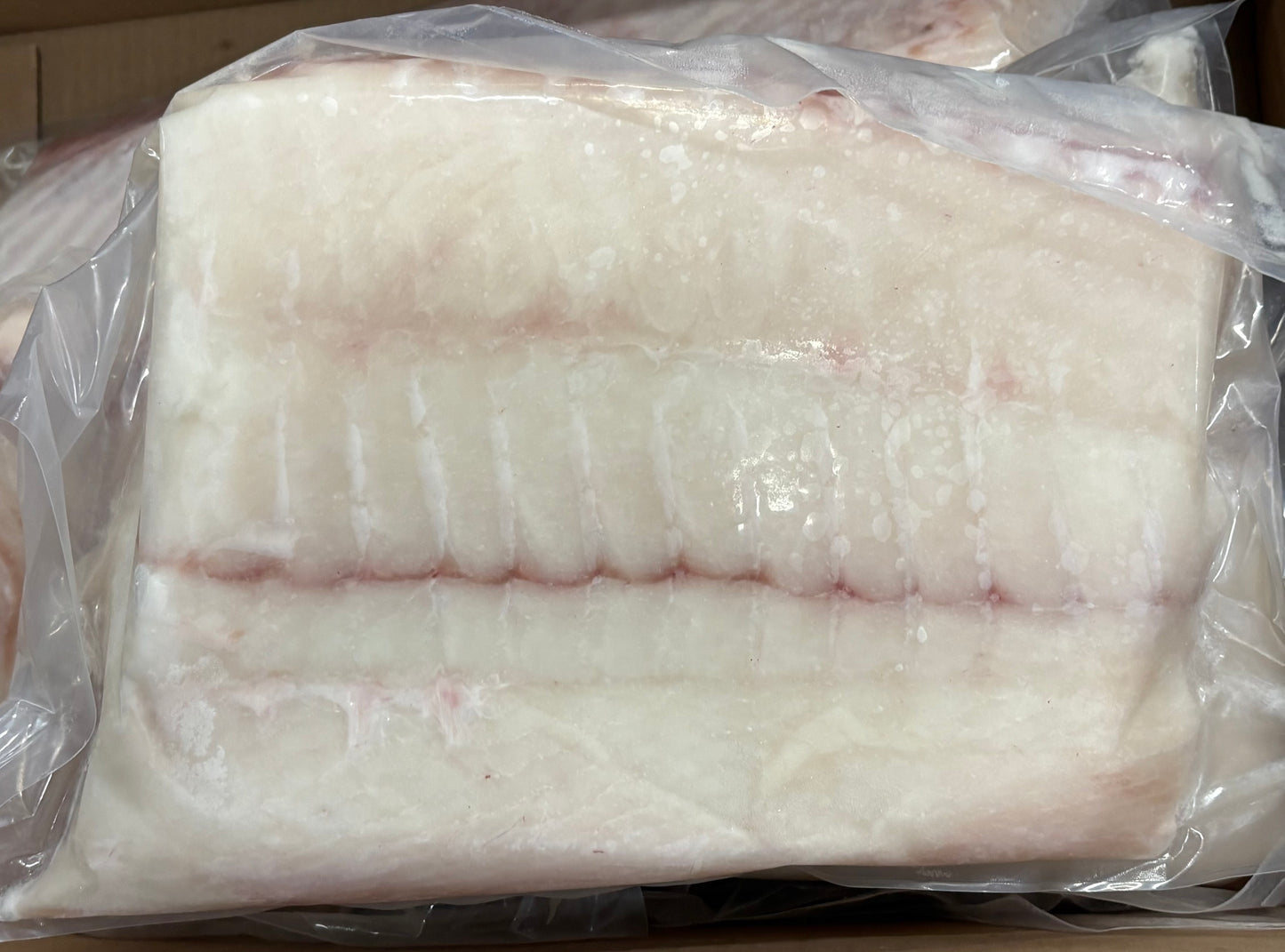 Halibut (Atlantic), 8lb+, Fletches, Skinless, Boneless, Frozen, IVP, Canada, NW, 50lb