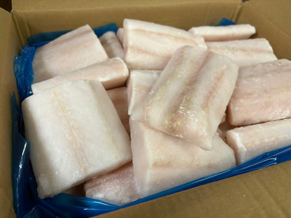 Hake (Blue), 6 oz, Fillets, Skinless, Boneless, Chemfree, Frozen, IQF, China, Ocean Harvest, NW, 1x 10 lb