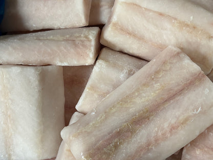 Hake (Blue), 6 oz, Fillets, Skinless, Boneless, Chemfree, Frozen, IQF, China, Ocean Harvest, NW, 1x 10 lb