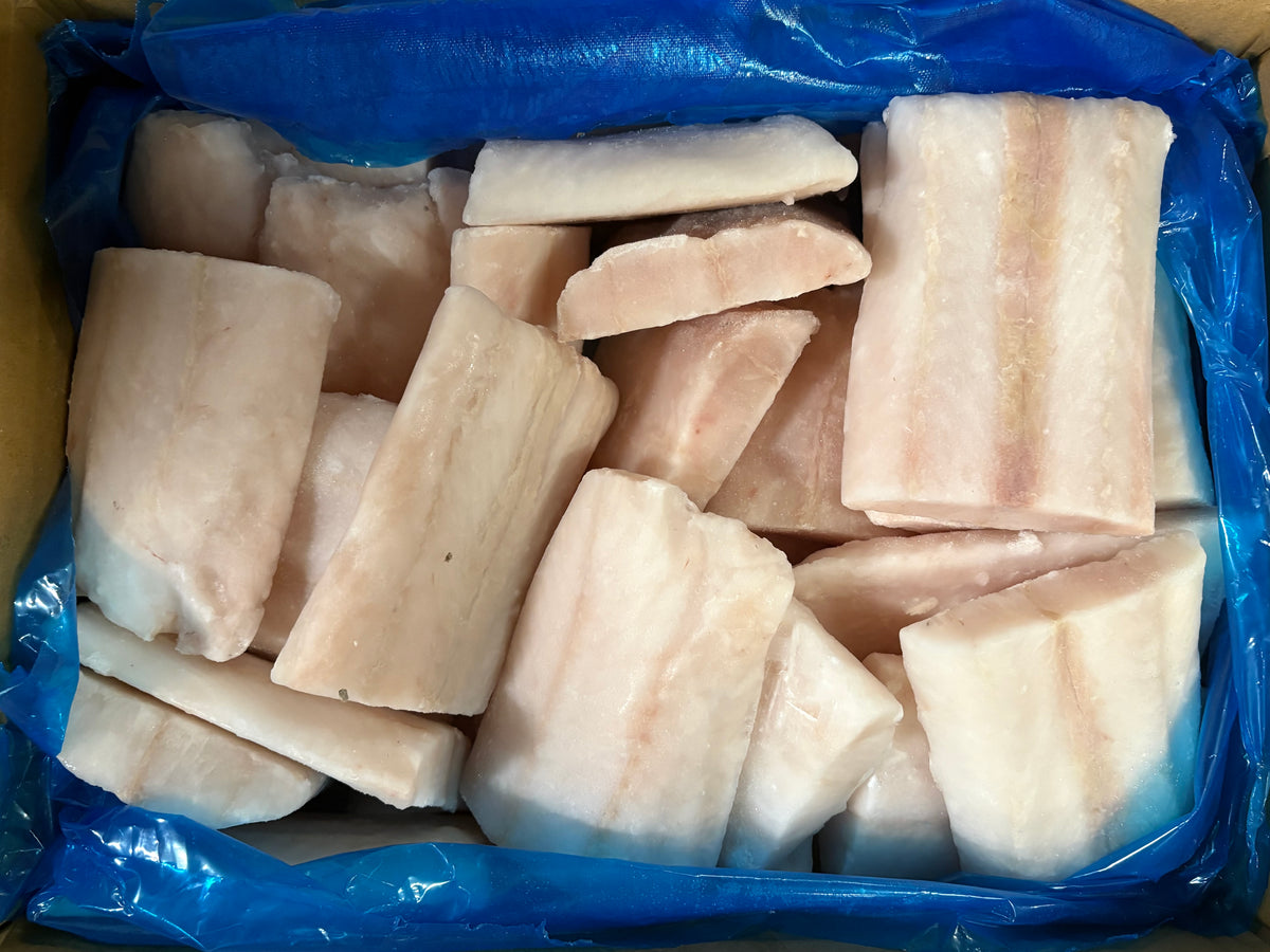 Hake (Blue), 5 oz, Fillets, Skinless, Boneless, Chemfree, Frozen, IQF, China, Ocean Harvest, NW, 1x 10 lb