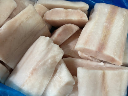 Hake (Blue), 5 oz, Fillets, Skinless, Boneless, Chemfree, Frozen, IQF, China, Ocean Harvest, NW, 1x 10 lb