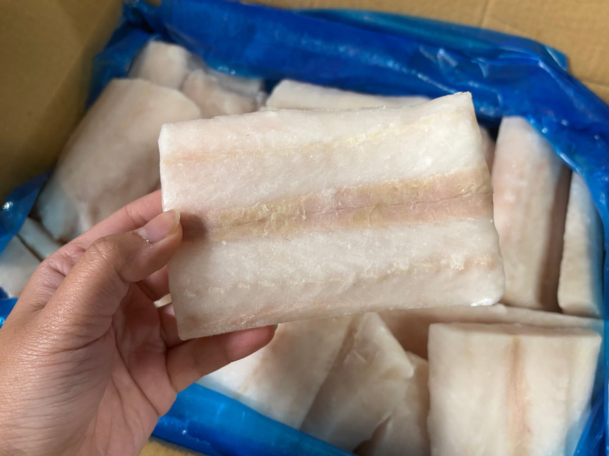 Hake (Blue), 5 oz, Fillets, Skinless, Boneless, Chemfree, Frozen, IQF, China, Ocean Harvest, NW, 1x 10 lb
