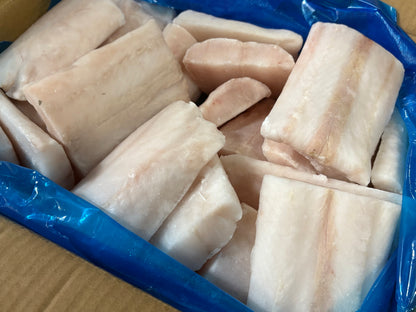 Hake (Blue), 5 oz, Fillets, Skinless, Boneless, Chemfree, Frozen, IQF, China, Ocean Harvest, NW, 1x 10 lb