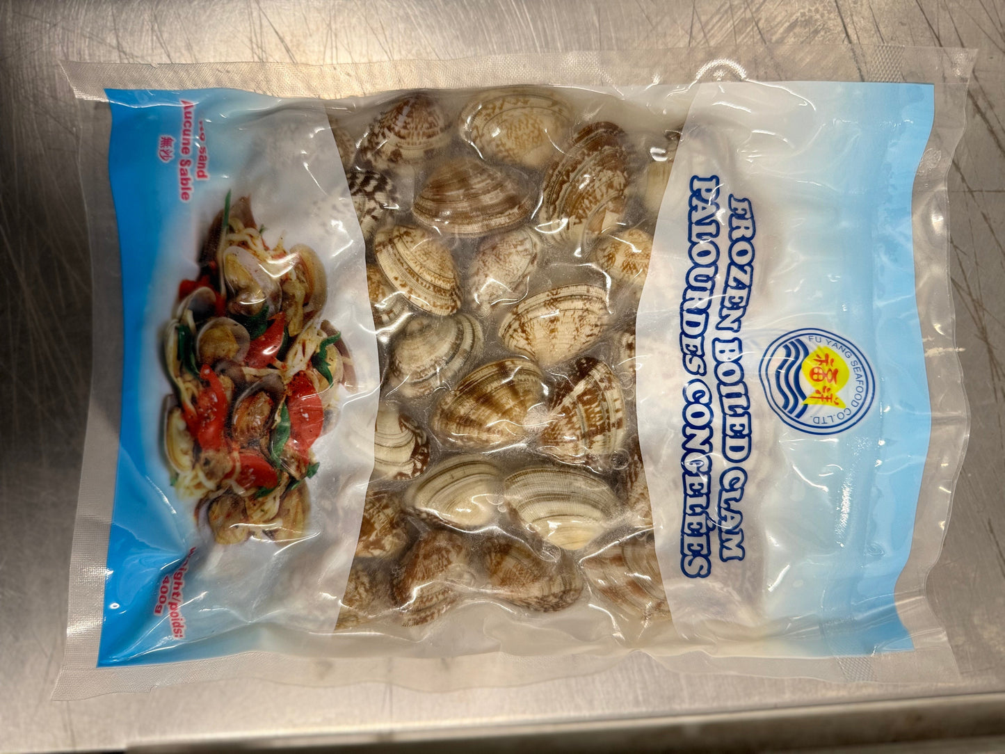 Palourdes (cuites), avec coquille, congelées, NW, 8 kg, 20 x 400 g