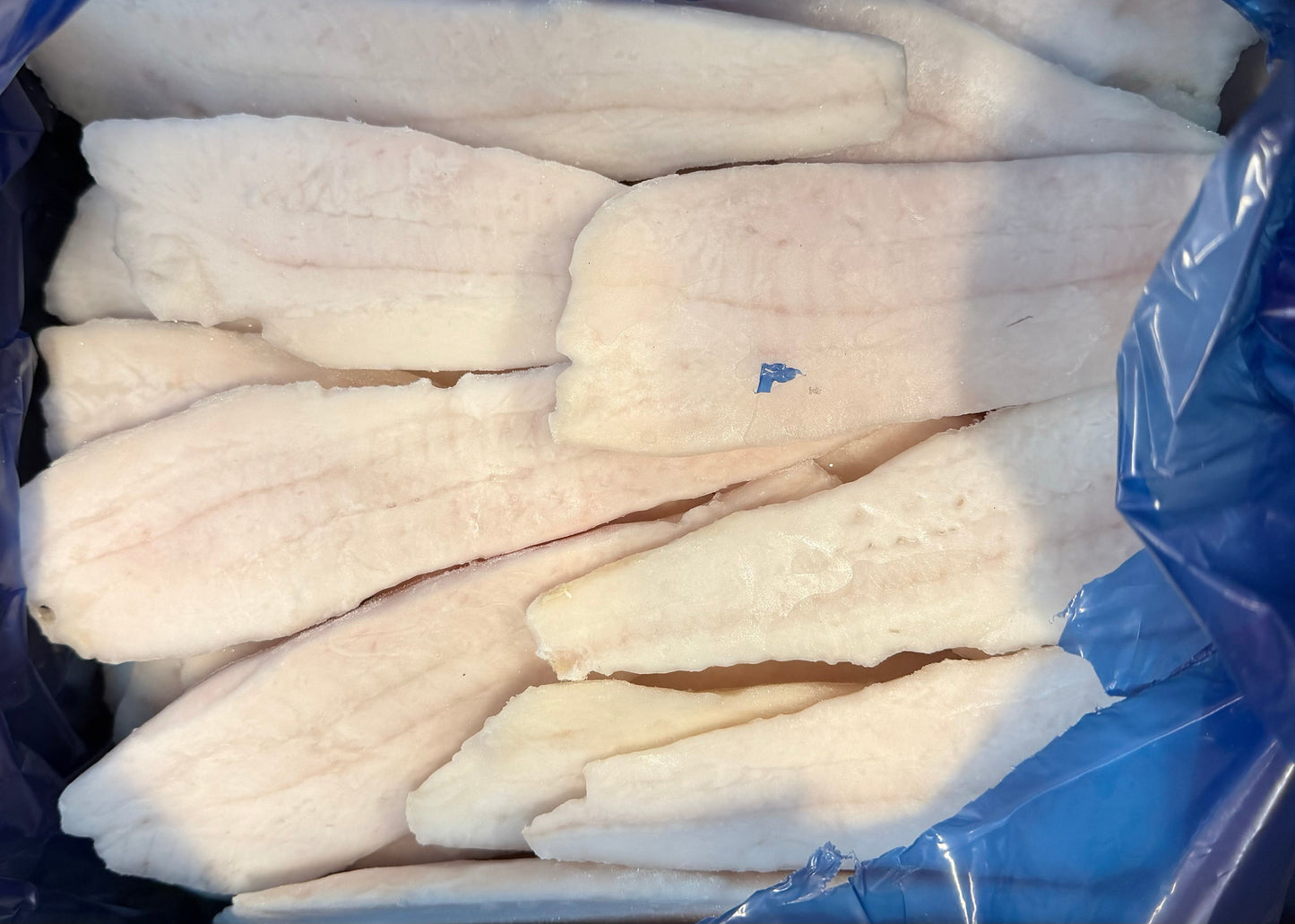 Halibut (Pacific), Under 4oz, Fletches, Frozen, IQF, Ocean Harvest, NW, 10lb