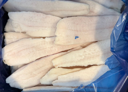 Halibut (Pacific), Under 4oz, Fletches, Frozen, IQF, Ocean Harvest, NW, 10lb