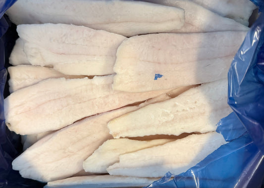Halibut (Pacific), Under 4oz, Fletches, Frozen, IQF, Ocean Harvest, NW, 10lb