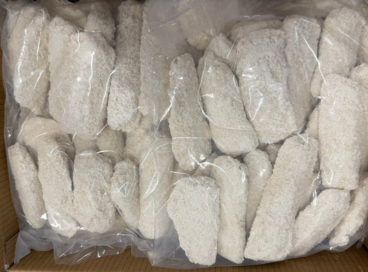 Halibut(Breaded), 2.25oz, Portions, Skinless, Boneless, Frozen, IQF, USA, NW 10lb, (2x5lb)