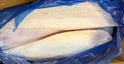 Halibut (Pacific), 5-8 lb, Fletches, Frozen, IQF, Ocean Harvest, NW, 25 lb