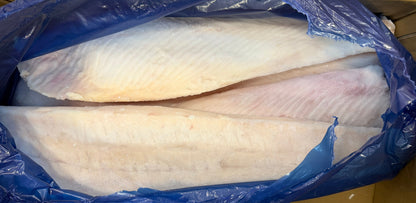 Halibut (Pacific), 5-8 lb, Fletches, Frozen, IQF, Ocean Harvest, NW, 25 lb