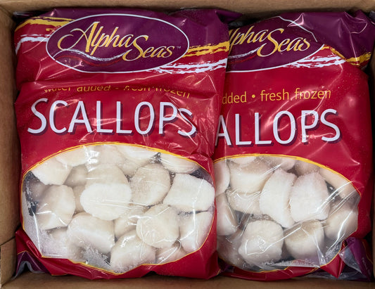 Scallops, U10, Frozen, Hokkaido, Japan, IQF, NW, 30lb, 6x5lb