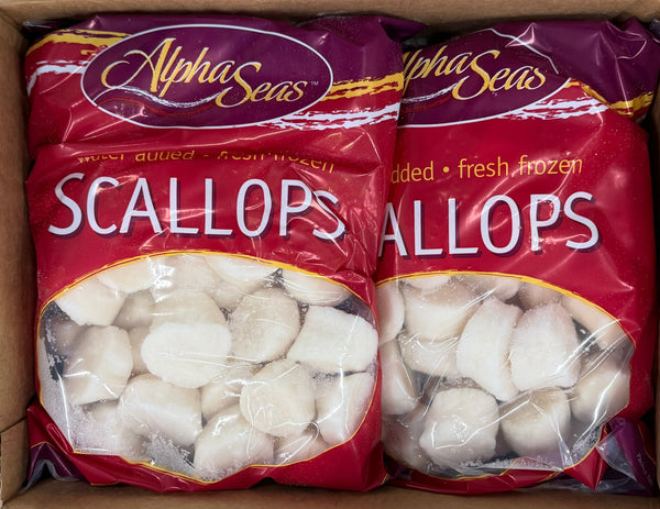 Scallops, U10, Frozen, Hokkaido, Japan, IQF, NW, 30lb, 6x5lb