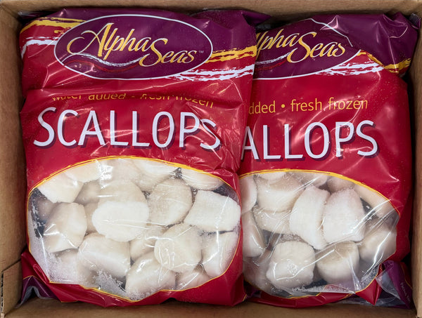 Scallops, U10, Frozen, Hokkaido, Japan, IQF, NW, 30lb, 6x5lb
