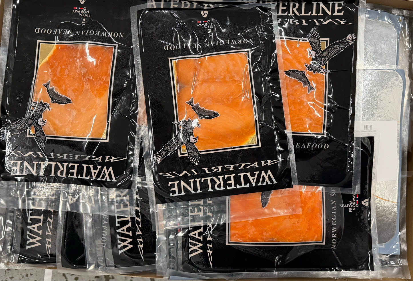 Salmon (Steelhead), Smoked, Trimmings, Frozen, IVP,  Norway, NW, 23.15lb,10.5kg,  150gr