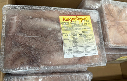 Octopus (Cleaned) 2-4 lb, Whole, Tray, Frozen, NW 30 lb , 10 x 1lb