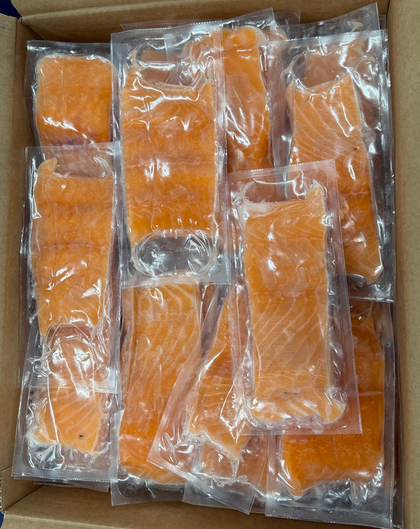 Salmon(Atlantic),6oz, Portions, Skinless, Boneless, Frozen, IVP, Ocean Harvest, Norway, NW,10 lb