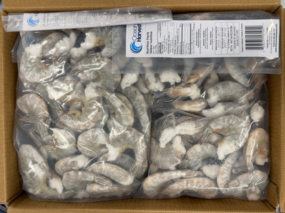 Shrimp (White), 21-25, EZP, Frozen, OHB, IQF, Vietnam, NW, 10 lb, 5 x 2 lb