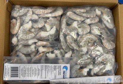 Shrimp (White), 21-25, EZP, Frozen, OHB, IQF, Vietnam, NW, 10 lb, 5 x 2 lb