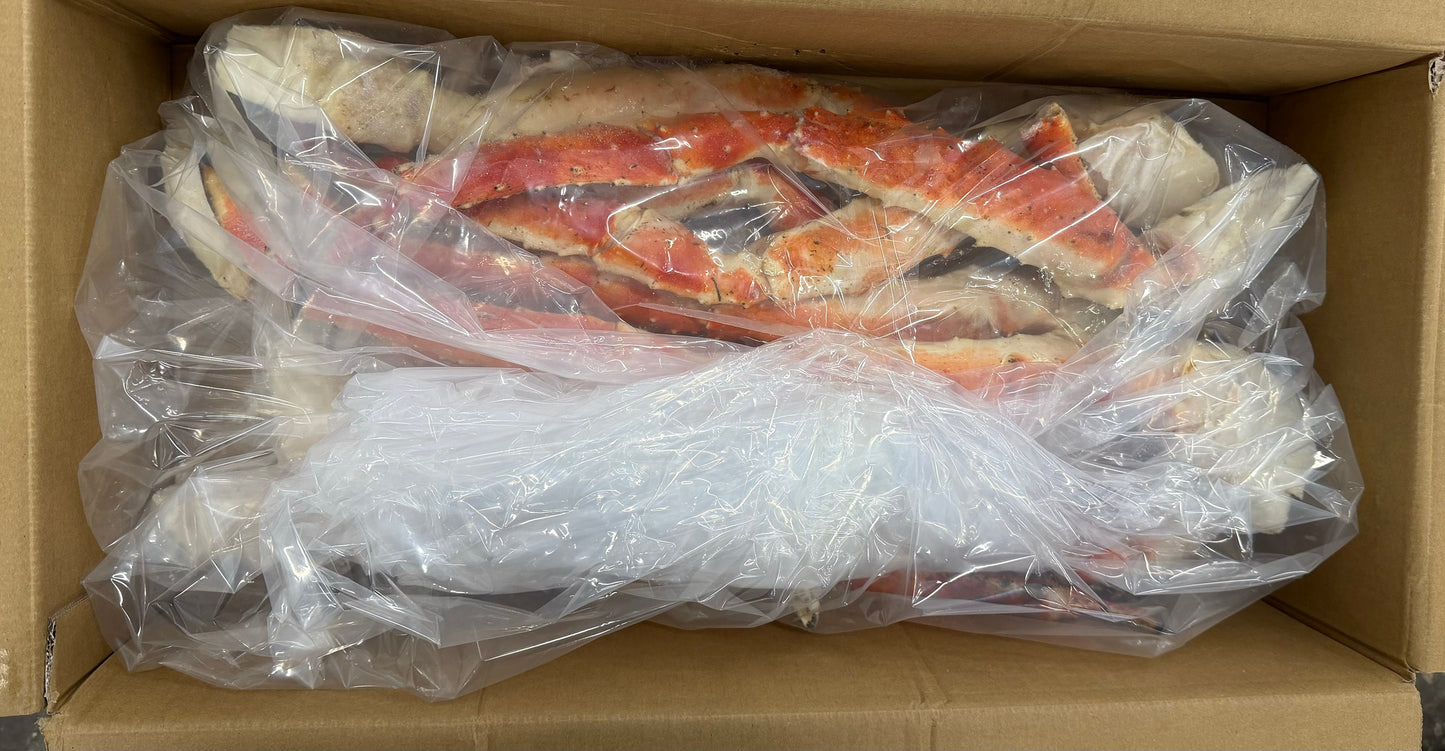 Crab (King), Red, Cooked, 6-9, Legs & Killer Claws with Arms, Frozen, IQF, China, NW,10lb