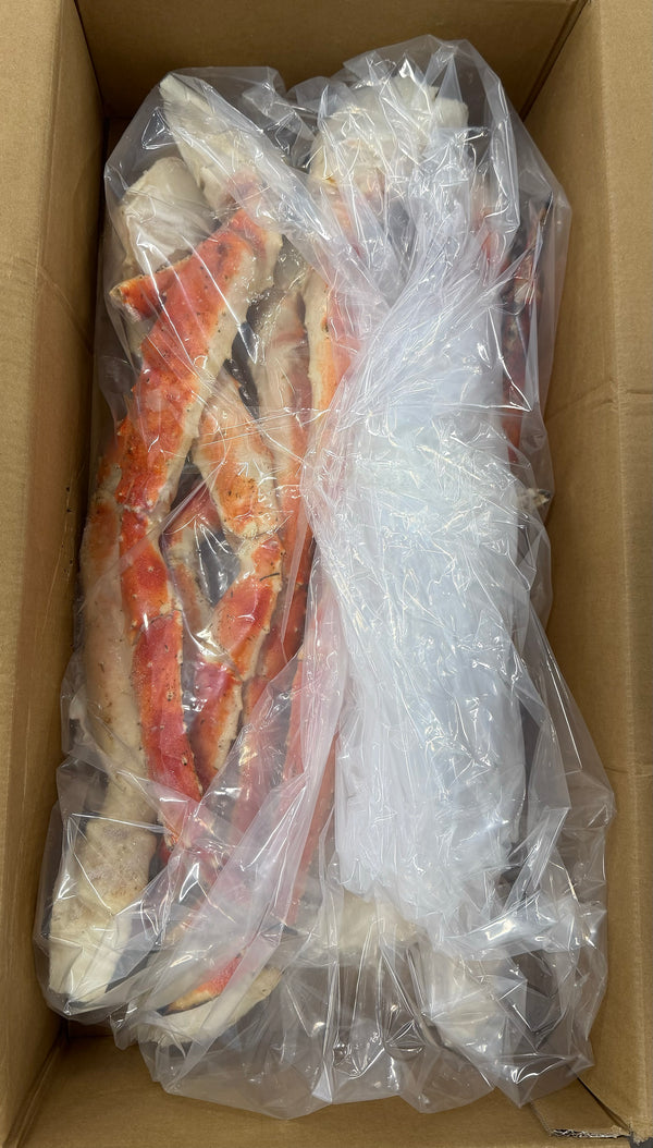 Crab (King), Red, Cooked, 6-9, Legs & Killer Claws with Arms, Frozen, IQF, China, NW,10lb