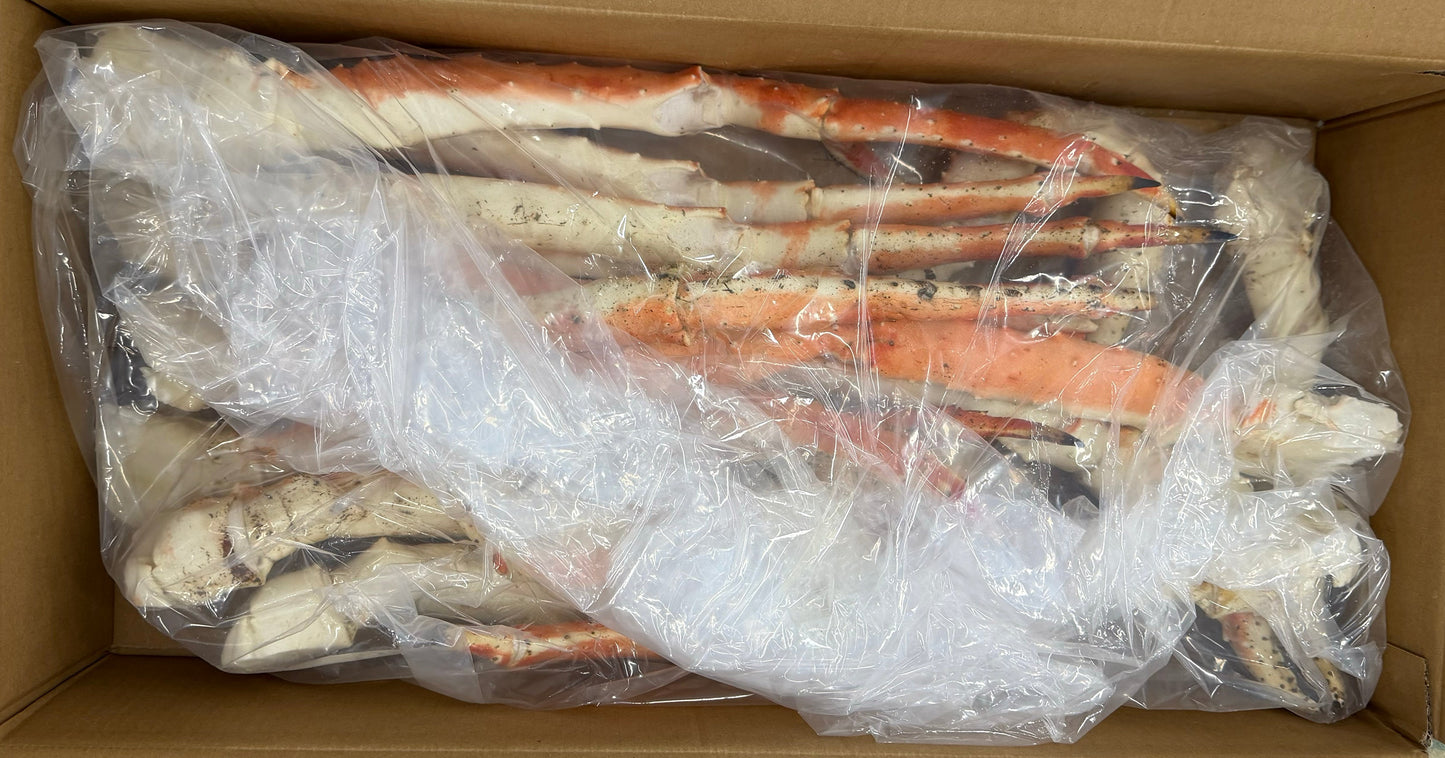 Crab (King), Red, Cooked, 12-15, Legs & Killer Claws with Arms, Frozen, IQF, China, NW,10lb