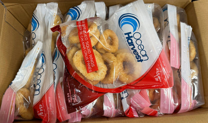 Squid, (Gigas), Rings, Breaded, Frozen, NW, 20 lb, 20 x 1 lb