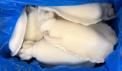 Cuttlefish, Whole (Cleaned),1-2, Frozen, IQF, India , NW, 22lbs, 20% Glaze