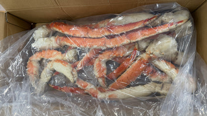 Crab (King), Red, Cooked, 9-12,Legs & Killer Claws with Arms, Frozen, IQF, NW,10lb
