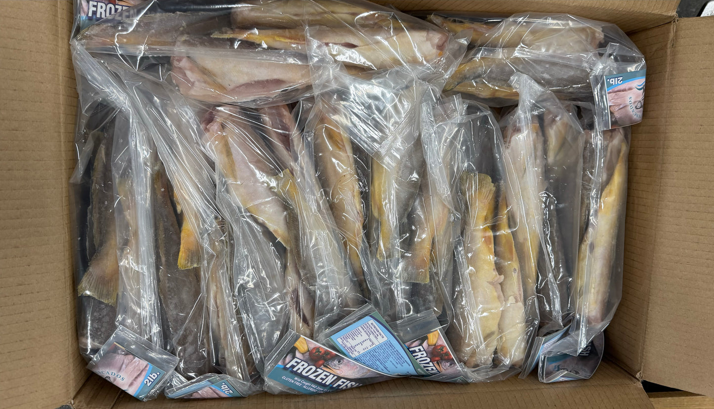 King Weakfish (Bangamary), 3-6 lb, Whole, Frozen, Brazil, AN, NW, 44 lb