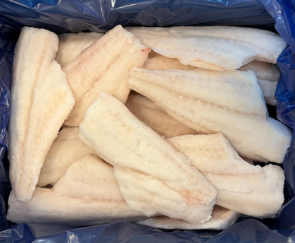 Haddock, 7oz, Fillets, Skinless, Boneless, J-Cut, Frozen, IQF, China, Ocean Harvest, NW, 10lb