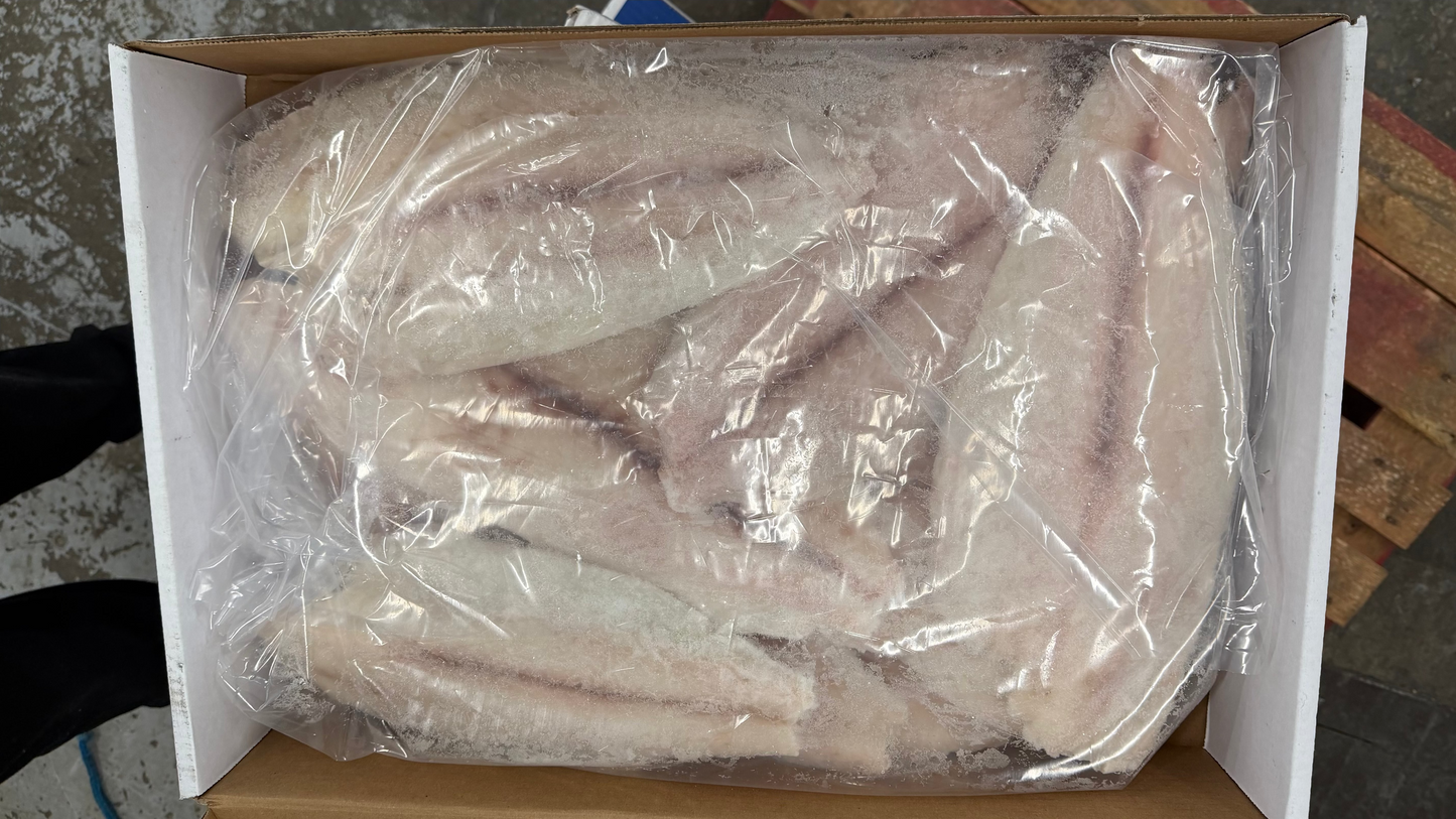 Halibut (California), 1-3 lb, Fillets, Skinless, Boneless, Frozen, IQF, NW, 20 lb