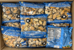 Mussels Meat,(Cooked), Frozen, Chile, NW, 22.05 lb, (25x400g)