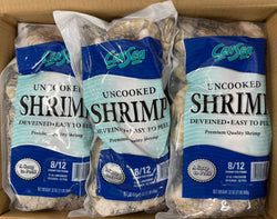Shrimp (Black Tiger), 8-12, EZP, Vietnam, Frozen, NW, 20 lb, 10 x 2 lb