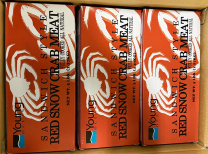 Crab (Snow),Cooked,70%Body Meat, 30% Leg Meat ,100%, NW,30lb, (6 x 5lb)