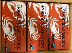 Crab (Snow),Cooked,70%Body Meat, 30% Leg Meat ,100%, NW,30lb, (6 x 5lb)